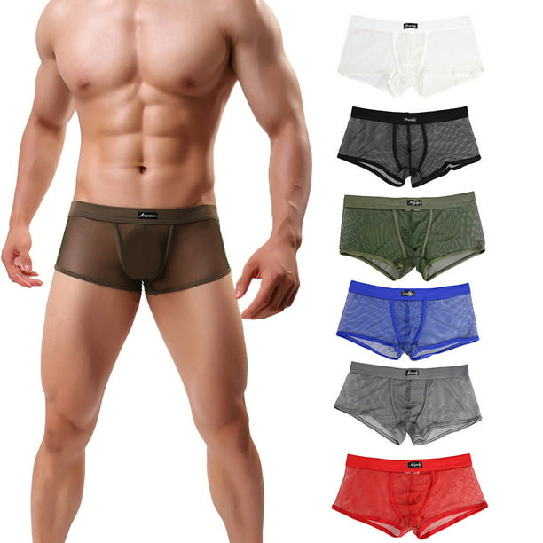 Man Men's Breathable Cotton Underwear Boxer Briefs Shorts Bulge Pouch Underpants
